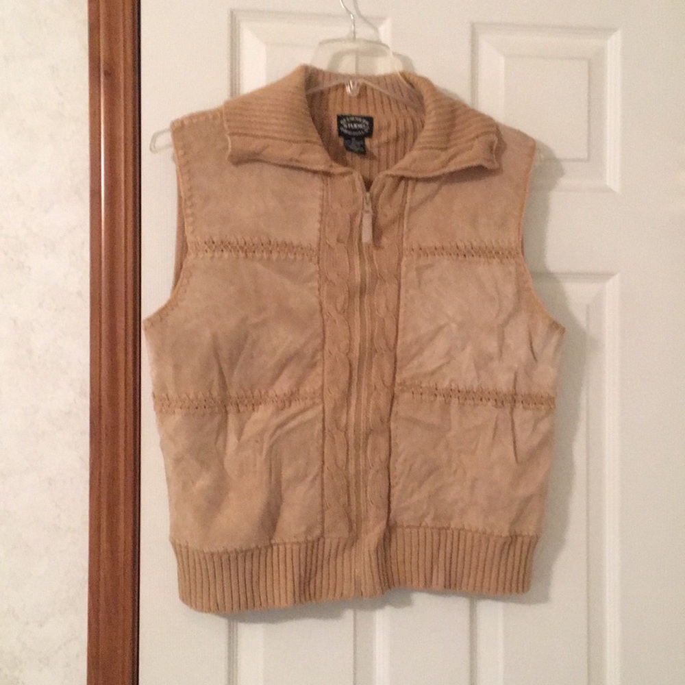 Tan sweater vest
